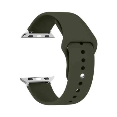 Imagem de Pulseira De Silicone Para Apple Watch 44mm 45mm 40mm 41mm 42-38mm, Bra