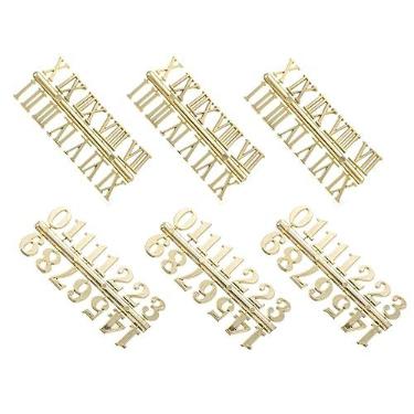 Imagem de Uonlytech 6 Pçs Acessórios De Relógio Números De Relógio Árabe Peças De Relógio Kit De Numerais De Relógio Numeral Romano Relógio De Parede Relógios De Parede Digitais Acessórios De