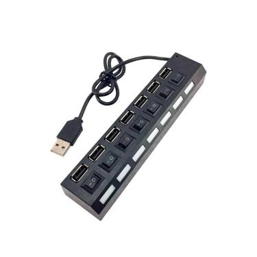 Imagem de Hub Usb 7 Portas Com Chave Seletora 2.0 High Speed - Bellator