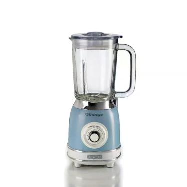 Imagem de Liquidificador Ariete Vintage 4083190001 1000W 1,5L Copo de Vidro 4 Velocidades Azul 110V