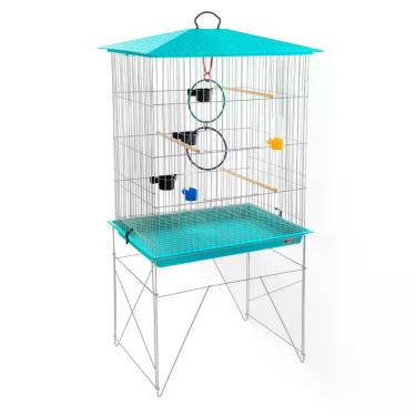 Imagem de Viveiro Grande Para Aves Pássaros Aramado Epóxi Completo - NoBrand, Ci