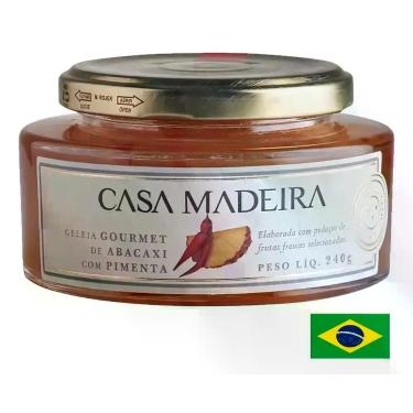 Imagem de Geleia Gourmet Casa Madeira Abacaxi C/ Pimenta 240g