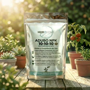 Imagem de Adubo fertilizante npk 10-10-10 1kg hidrohome horta pomar - HIDRO HOME