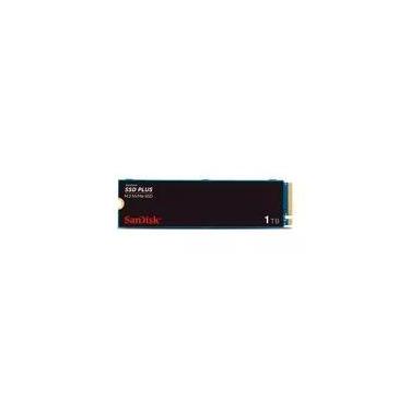 Imagem de SSD SanDisk Plus, 1TB, M.2 2280, PCIe 3.0 x4, NVMe, Leitura: 3200 MB/s, Gravação: 3200 MB/s, Preto - SDSSDA3N-1T00-G26
