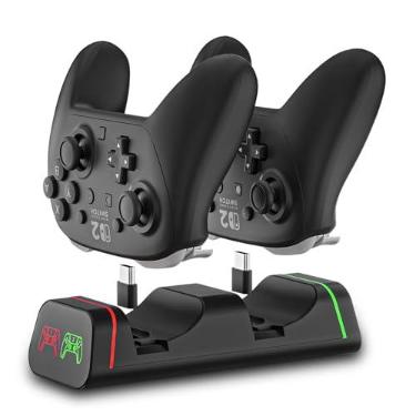 Imagem de Carregador de controle Switch Pro, base de carregamento para controle Xbox Series S/X, estação de carregamento para controle PS5, Nintendo Switch Pro (não para Power A)