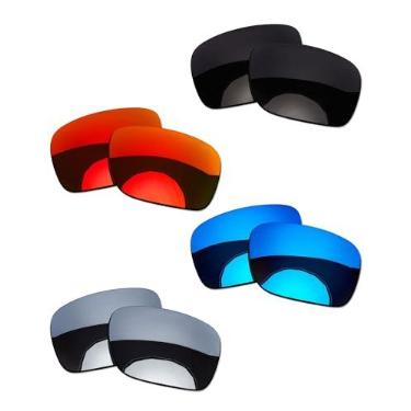 Imagem de OOWLIT 4 pares de lentes de óculos de sol de substituição compatíveis com Ray-Ban Meta RW4012 Wayfarer (Gen 2) 50 mm polarizado