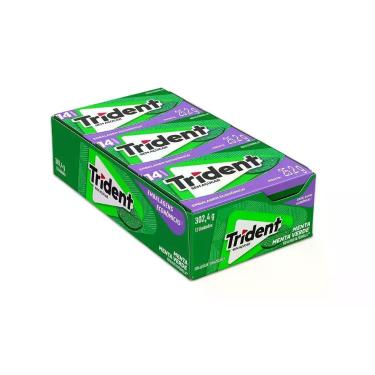 Imagem de Trident Embalagem Econômica Menta 14 unidades contendo 12 caixinhas de