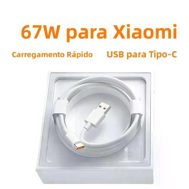 Imagem de Cabo De Carregamento Rápido Tipo-C De 67W Para Xiaomi Mi 13 14 11 12 R