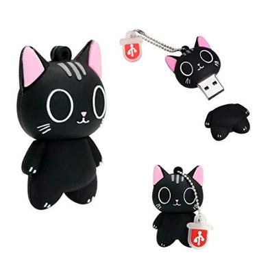 Imagem de Pen Drive Cat - Unidade USB exclusiva de 16 GB - pen drive de imagem - Bastão de armazenamento de fotos para PC (gato)