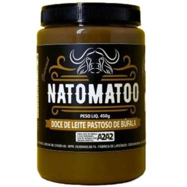 Imagem de Doce de Leite Búfala Gourmet A2A2 Natomatoo, 400g, 8% Açúcar, Sem Aditivos