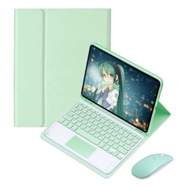 Imagem de Kit Capa para Samsung Tab S7 Fe/S8 Plus/S7 Plus: Capa para Tablet + Teclado Removível + Mouse