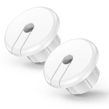 Imagem de MSAFF Bucha de parede de 2,5 cm para cabo Ethernet Starlink Dishy, cabo de parede premium para alimentação através da bucha para ilhó de cabo Star Link e orifícios de arame de móveis - branco (pacote