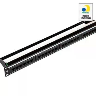 Imagem de Patch Panel Cat.5e 24 Portas Nexans [F002] para Distribuição de Voz, Dados e Imagem com Largura de Banda 100 MHZ Nexans