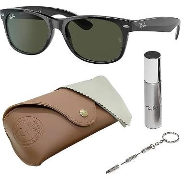Imagem de Ray-Ban Rb2132F Óculos De Sol Wayfarer Classic Square Para Homens E Mulheres - Óculos De Sol Clássicos Atemporais Com Elegância Moderna - Proteção Uv Premium - Óculos De Sol De Grife Masculinos E F