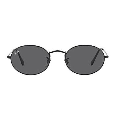 Imagem de Óculos de Sol Ray-Ban Oval 0RB3547 002/B1 Tam 54 / Preto - Lentes Cinza Escuro