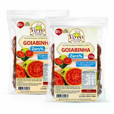 Imagem de Kit 2 Goiabinhas Tabletinho Zero Ad. Açúcar VOVÓ 110g - Doces Vovó De 