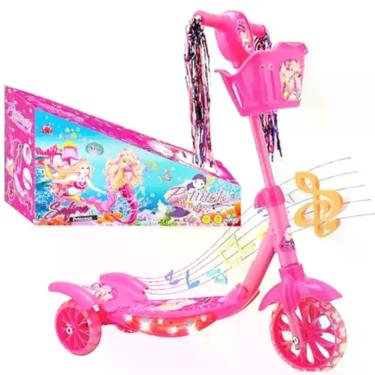 Imagem de Patinete Infantil Rosa Coordenação Motora - Toy King
