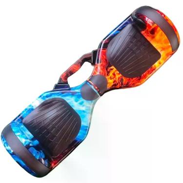 Imagem de Hoverboard Skate Elétrico 6.5 Led Bluetooth Cores Brinovar Fogo E Gelo