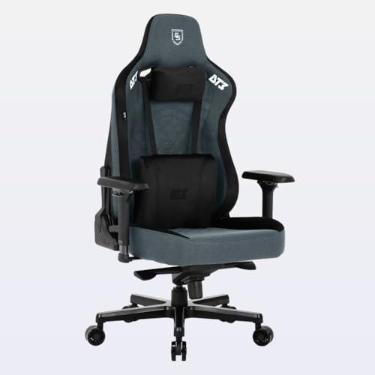 Imagem de Cadeira Gamer DT3 Rhino Fabric, ergonomica e confortável em Tecido DT3 TechSoft™, espuma injetada, estrutura reforçada em aço, braços 4D+, suporta até 200kg e altura máx. de 2,00m (Space Grey)
