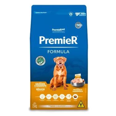 Imagem de Ração Premier Formula Cães Sênior Portes Grande E Gigante Sabor Frango 15kg