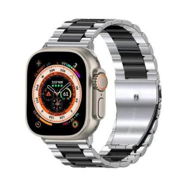 Imagem de Pulseira De Aço Inoxidável Para Apple Watch De 49mm 45mm 44mm 41mm 40m