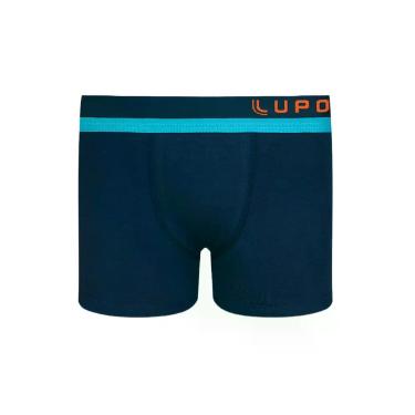 Imagem de Cueca Boxer Infantil Lupo 00151-012 Cós com Viés Algodão T. P/GG, GG, 