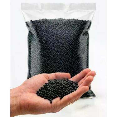 Imagem de PEAD Polietileno Reciclado Granulado Sopro e Extrusao - 5kg COR:PRETO 