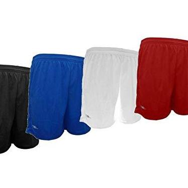Imagem de Kit 4 shorts masculino Elite academia 38 ao 64 (Preto/Royal/Branco/Vermelho, EG3 (58/60))