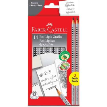Imagem de Lapis Ecolapis GRIP 2001 PRATA+2 GRA - FABER-CASTELL