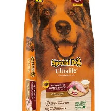 Imagem de Ração Special Dog Ultralife Adultos Raças Médias e Grandes Sabor Frango e Arroz 15kg
