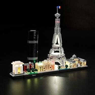 Imagem de GEAMENT LED Light for (Architecture Paris with Eiffel Tower) Building Blocks Set - Compatible with LEGO 21044 Skyline Building Model (Model Set Not Included)