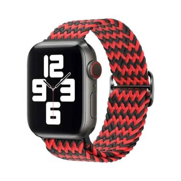 Imagem de Pulseira Ajustável De Elástico Trançado Para Apple Watch 45mm 49mm 44m