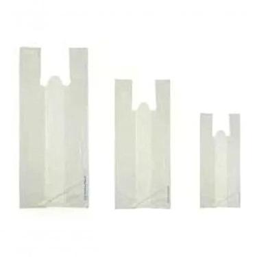 Imagem de Sacola Plástica 45x60 Reciclada Pacote 5KG em Polietileno Recuperado Branco Higipack
