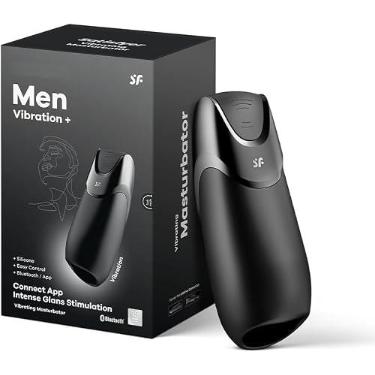 Imagem de Masturbador Masculino SF Men Vibration+ Connect App – Estimulação de Glande – Controle por App – Silicone Médico – Impermeável – Recarregável USB