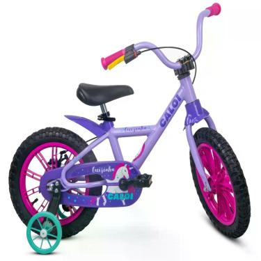 Imagem de Bicicleta Infantil Feminina Aro 14 Caloi Cecizinha Rodinhas