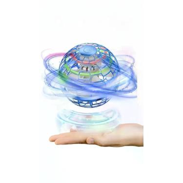 Imagem de Bola Spinner Voador Led Drone Ufo Premiun Brinque Vermelho - Congratul
