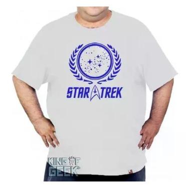 Imagem de Camiseta Plus Size Star Trek Camisa Jornada Nas Estrelas - KING OF GEE