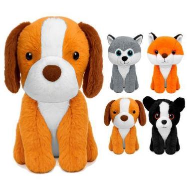 Imagem de Pelúcia Baby Lindos Compacto Bichinhos Bebê Cachorrinho Fofo Macio Pol
