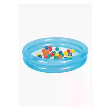 Imagem de Piscina De Bolinhas Inflável Infantil 25 Bolas 120 L Jilong Cor Azul