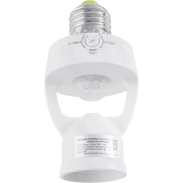 Imagem de Sensor de Presença 360 graus  com Fotocélula Bivolt Branco Tramontina 70CM 1200W