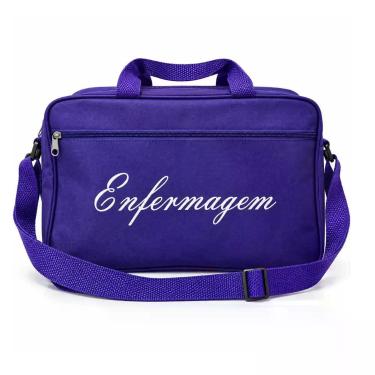 Imagem de Bolsa para enfermagem com alça de mão e ombro roxa - - Medclar, Roxo l