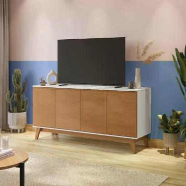 Imagem de Aparador Kappesberg 4 Portas Branco/canela 156cm