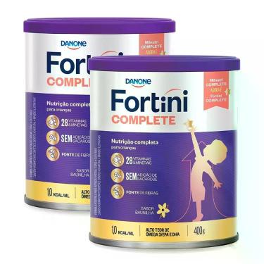 Imagem de Kit 2 Fortini Complete Sabor Baunilha 400g