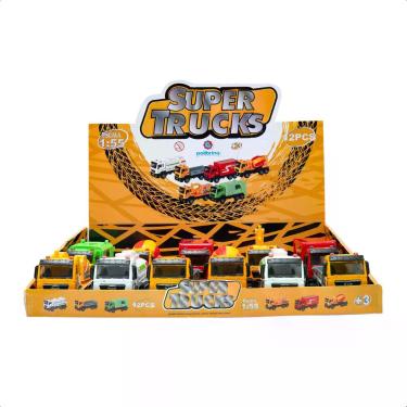 Imagem de Carrinho Coleção Profissões Super Trucks Display C/ 12 und Brinquedo I