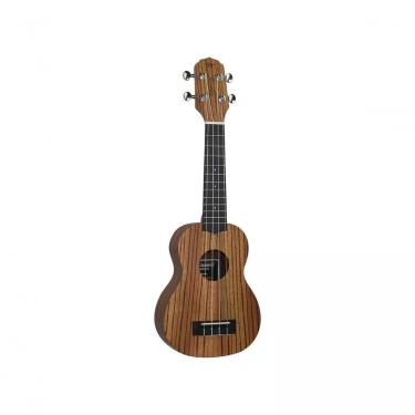 Imagem de Ukulele Soprano Acústico Guk-21 Zw com Bag Tampo, Faixa e Fundo em Zebra Wood Natural Satin (NS) Giannini