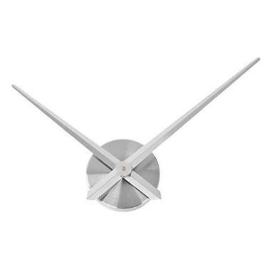 Imagem de Aililife – Mecanismo de movimento de relógio 3D com ponteiro de 30,48 cm de comprimento, relógio de parede 3D para decoração de arte em casa, Alat001-silver
