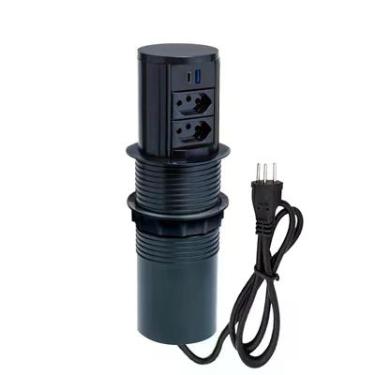 Imagem de Torre Multiplug Automático 2 Tom 20a + 2usb (a+c) + Indução Cor:preto
