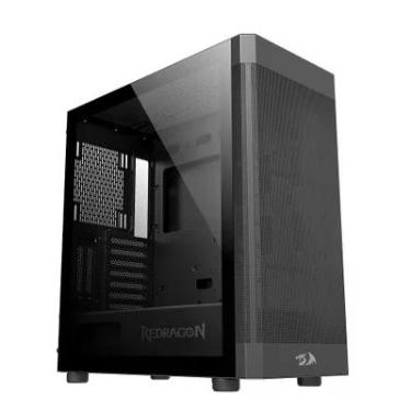 Imagem de Gabinete Gamer Redragon, Mid Tower, Sem Fonte, Aeroglass, Preto - Ca-602b
