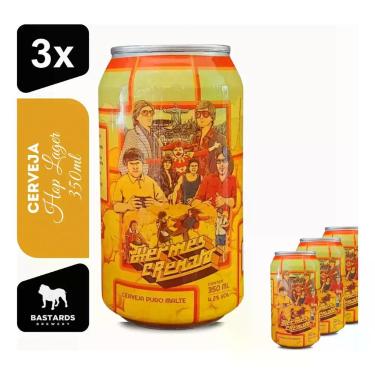 Imagem de Cerveja Bastards Hermes E Renato Hop Lager 350ml Kit 3un - Cervejaria 