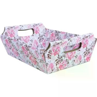Imagem de Cesta de Papel Estampada Pequena 9X22X15CM PCT.C/10 - Cristina